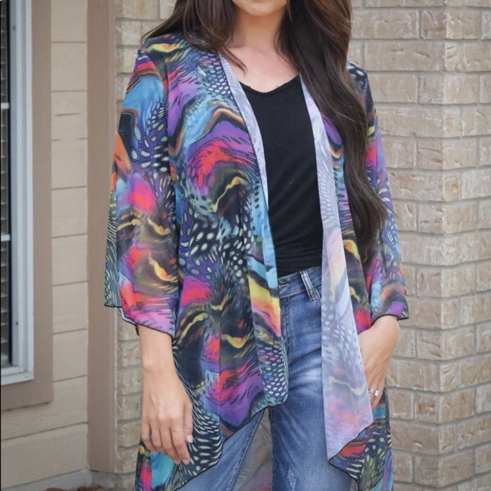 NWOT Plus Aquarius Kimono